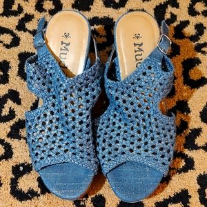 Mudd Denim heel sandals